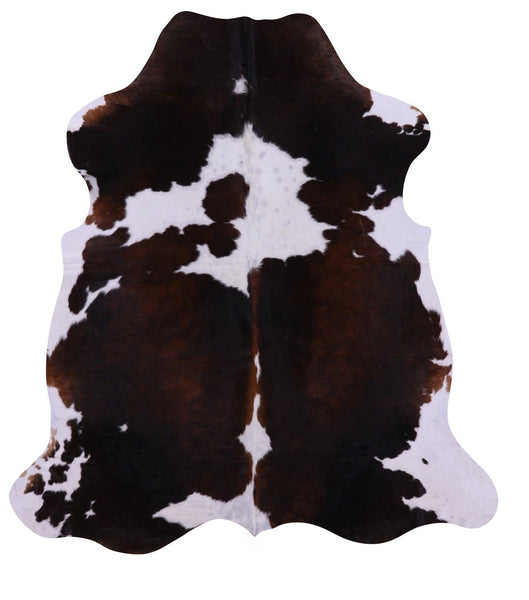Tricolor Natural Cowhide Rug - Large 6'11"H x 6'4"W