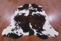 Thumbnail for Tricolor Natural Cowhide Rug - Large 6'11