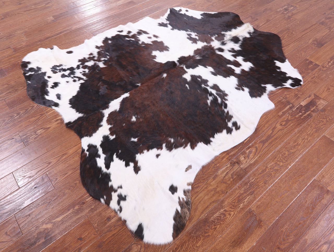 Tricolor Natural Cowhide Rug - Large 6'11"H x 6'5"W