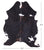 Black & White Natural Cowhide Rug - Small 6'3"H x 5'5"W
