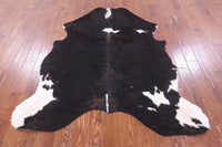 Thumbnail for Black & White Natural Cowhide Rug - Small 6'3