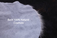Thumbnail for Black & White Natural Cowhide Rug - Small 6'3