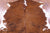 Brown & White Natural Cowhide Rug - Medium 5'10"H x 5'9"W