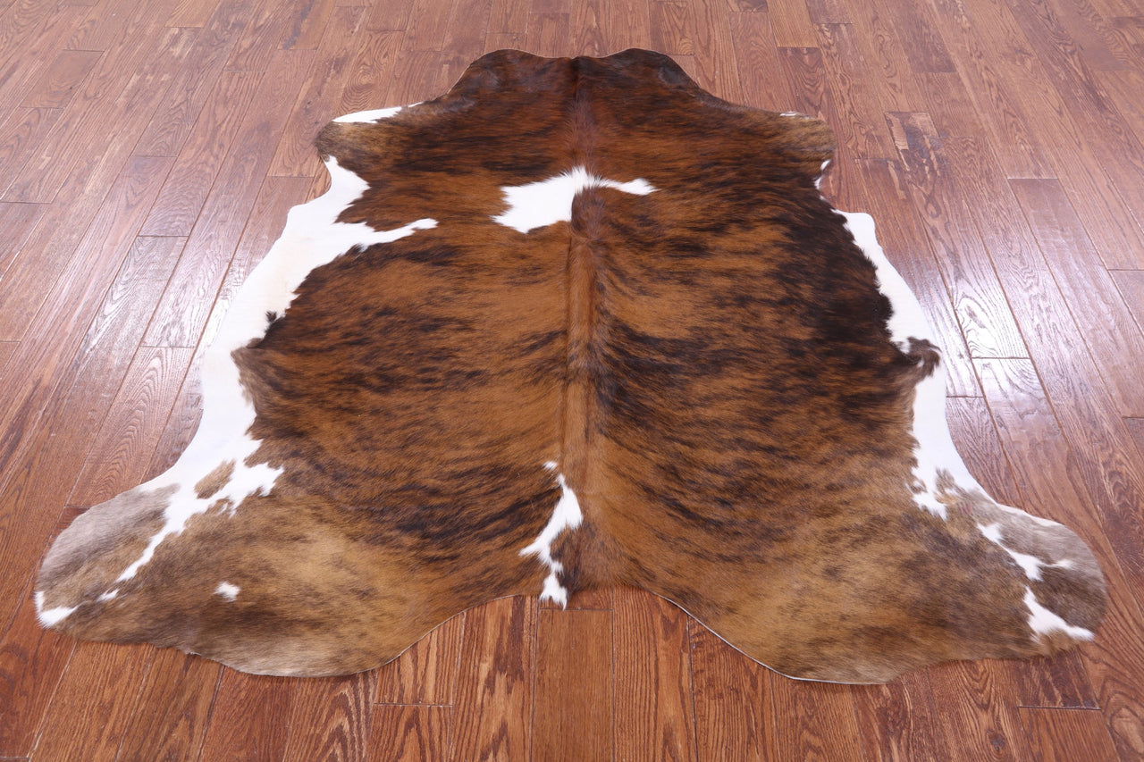 Tricolor Natural Cowhide Rug - Small 6'0"H x 6'2"W