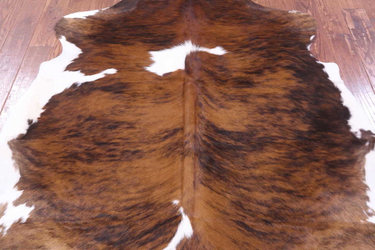 Tricolor Natural Cowhide Rug - Small 6'0"H x 6'2"W