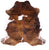 Tricolor Natural Cowhide Rug - Medium 6'0"H x 6'2"W