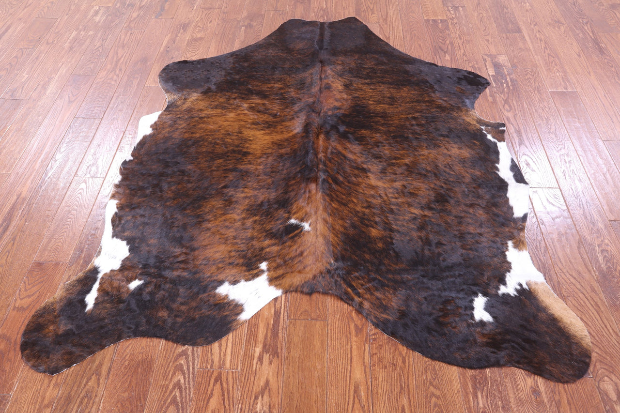 Brindle Natural Cowhide Rug - Large 6'4"H x 5'10"W