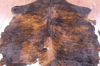 Thumbnail for Brindle Natural Cowhide Rug - Large 6'4