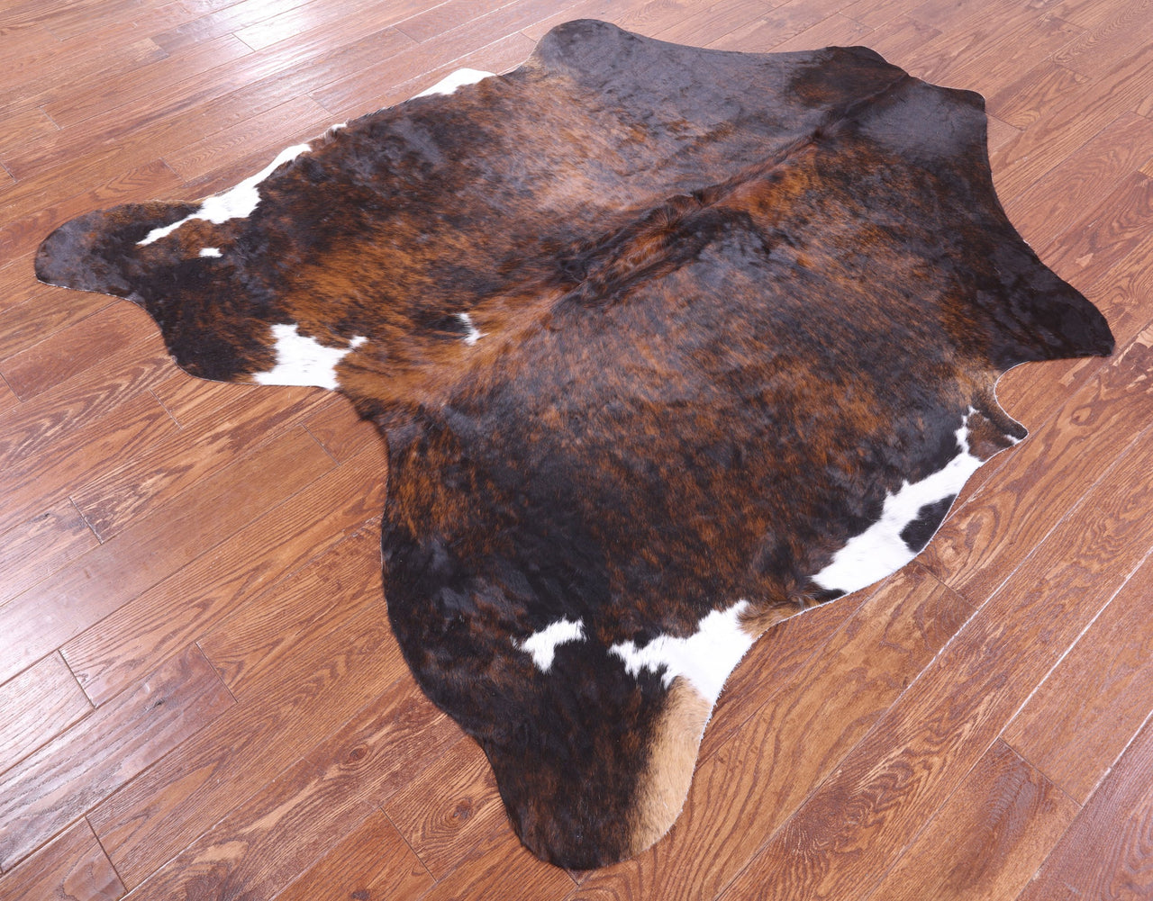 Brindle Natural Cowhide Rug - Large 6'4"H x 5'10"W