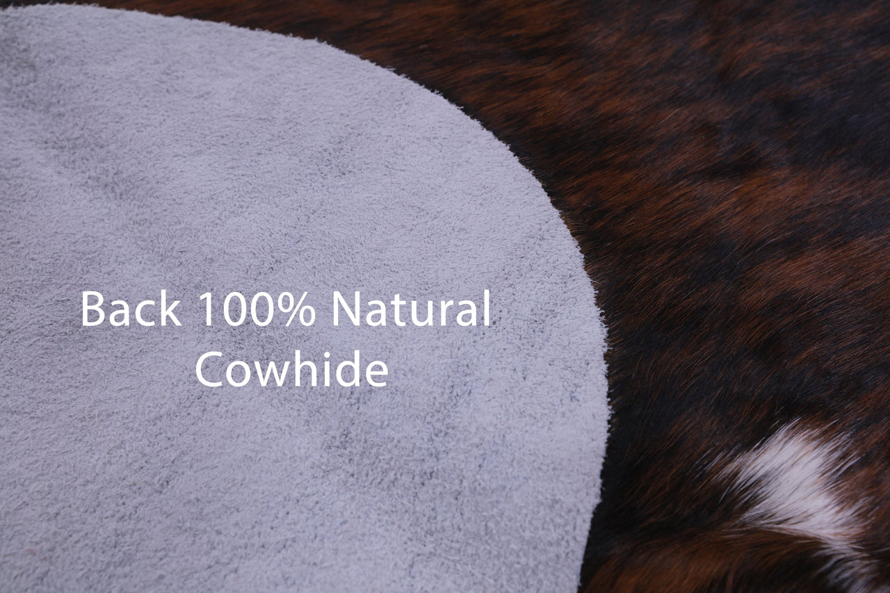 Brindle Natural Cowhide Rug - Large 6'4"H x 5'10"W