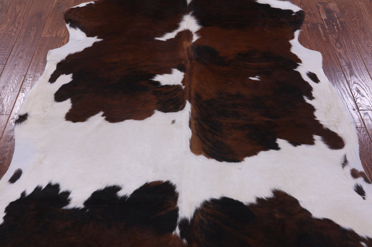 Tricolor Natural Cowhide Rug - Large 6'7"H x 6'0"W