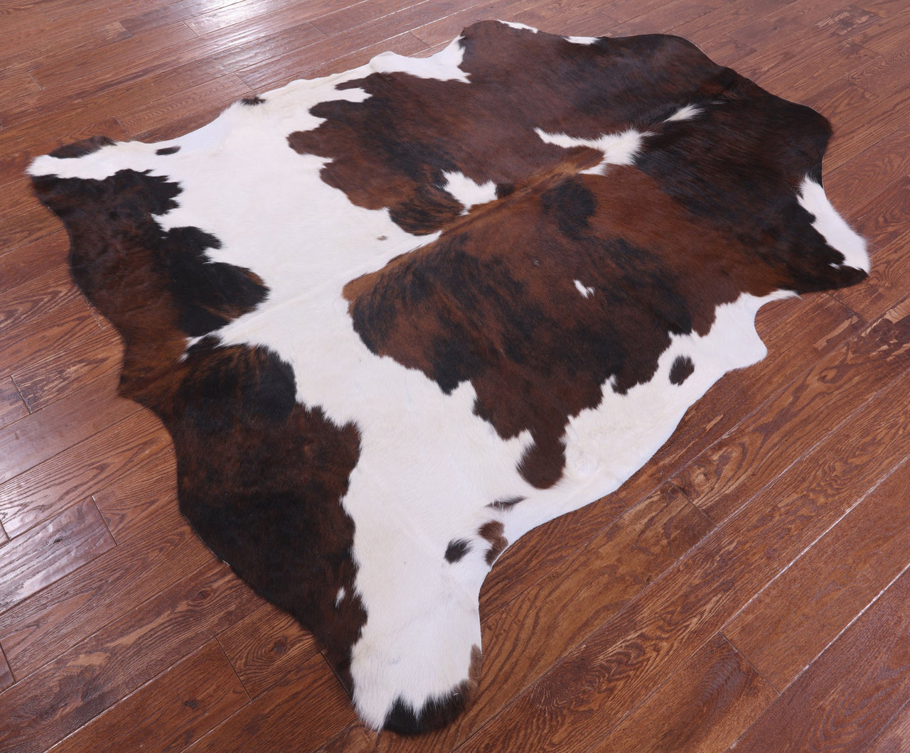 Tricolor Natural Cowhide Rug - Large 6'7"H x 6'0"W