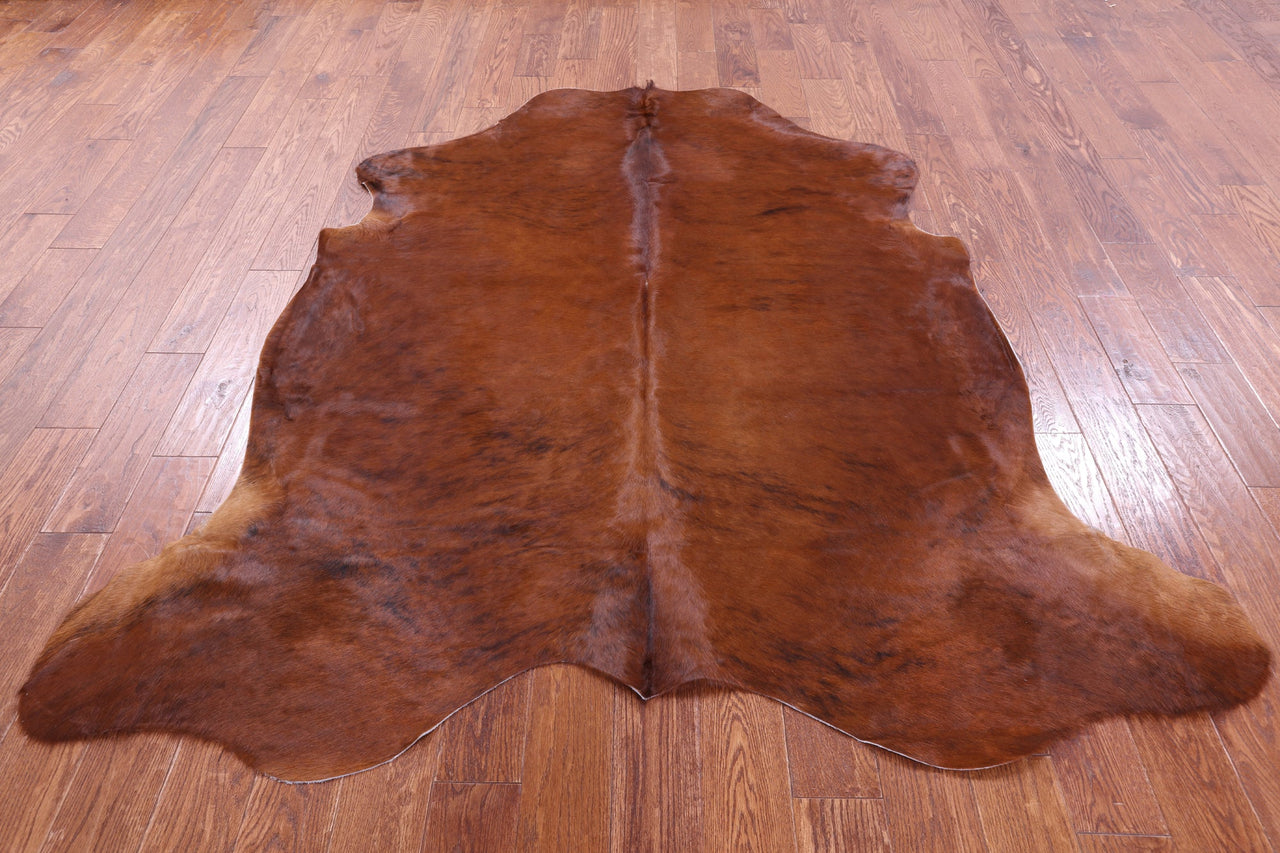 Brown Natural Cowhide Rug - Large 6'9"H x 6'3"W