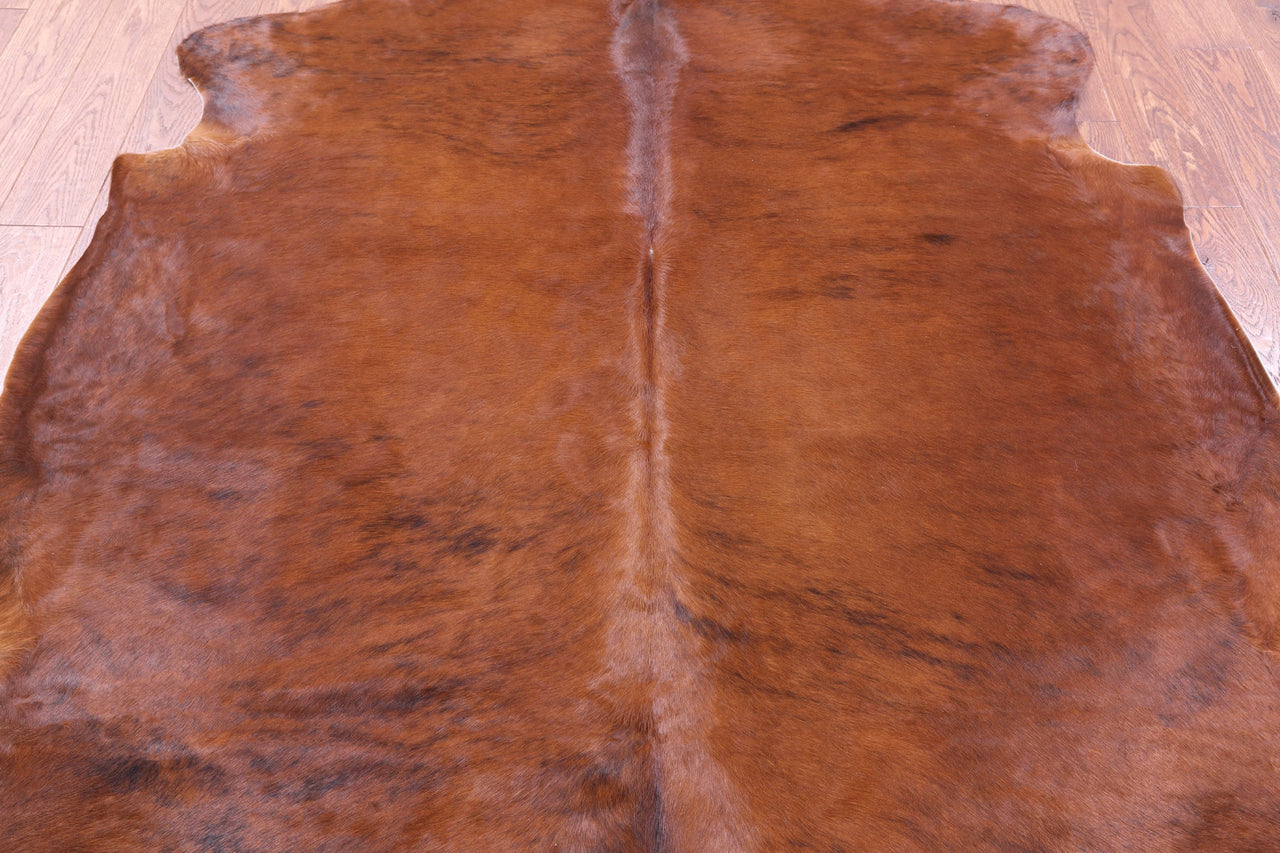 Brown Natural Cowhide Rug - Large 6'9"H x 6'3"W