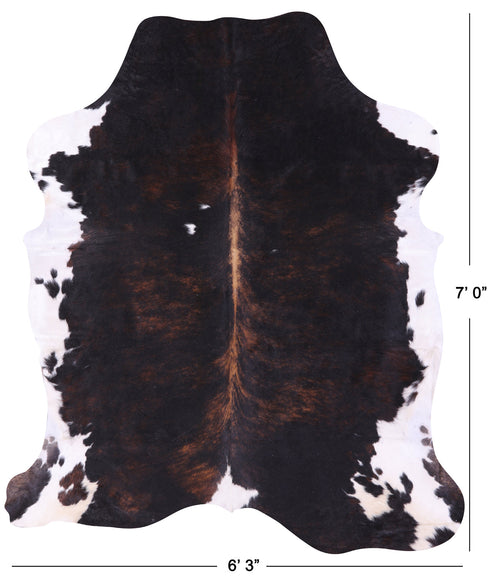 Tricolor Natural Cowhide Rug - X-Large 7'0