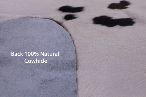Tricolor Natural Cowhide Rug - Large 6'9