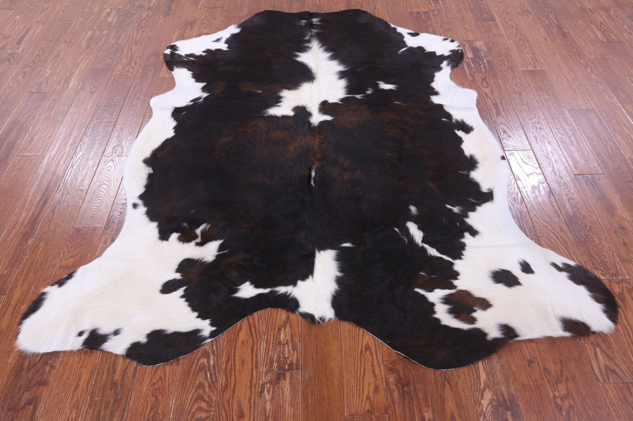 Tricolor Natural Cowhide Rug - Large 7'1"H x 6'7"W