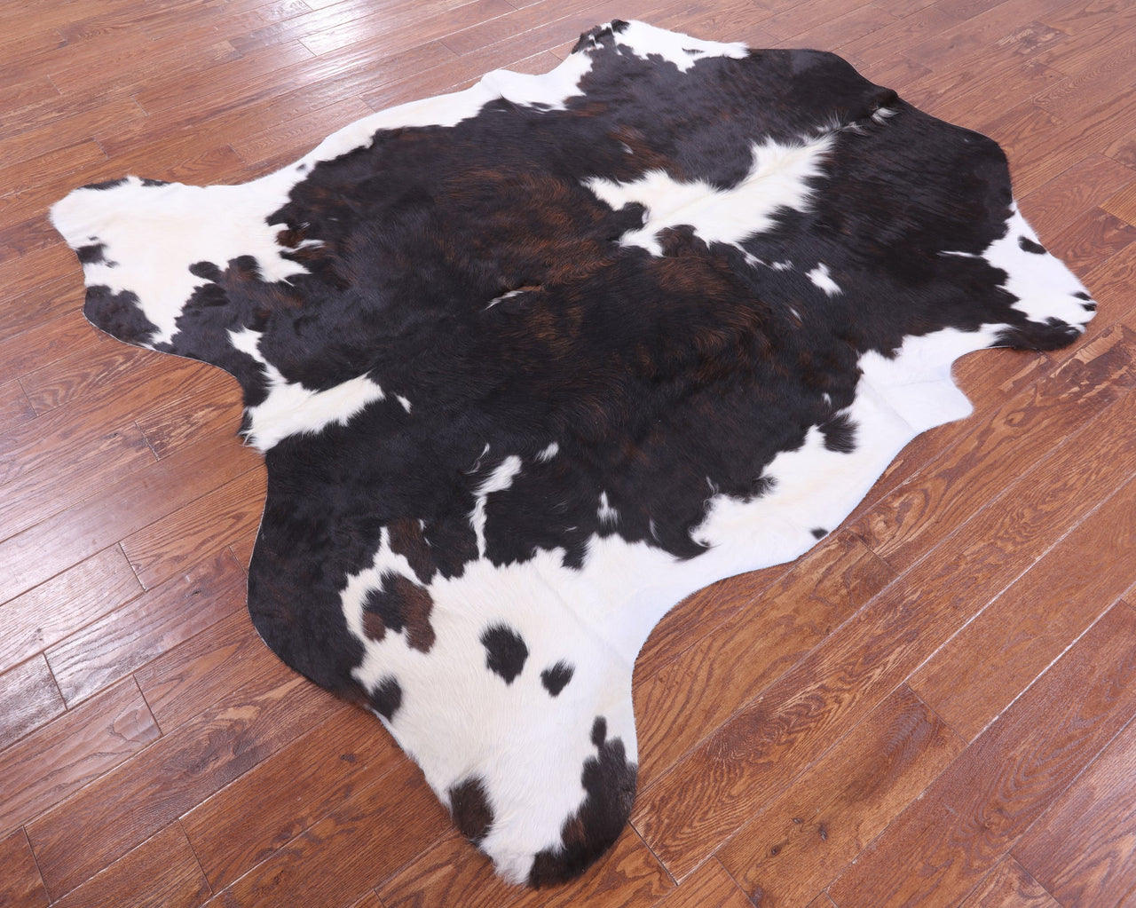 Tricolor Natural Cowhide Rug - Large 7'1"H x 6'7"W