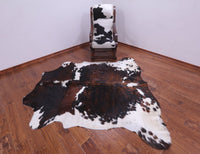 Thumbnail for Tricolor Natural Cowhide Rug - Large 6'9