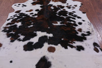 Thumbnail for Tricolor Natural Cowhide Rug - Large 7'3