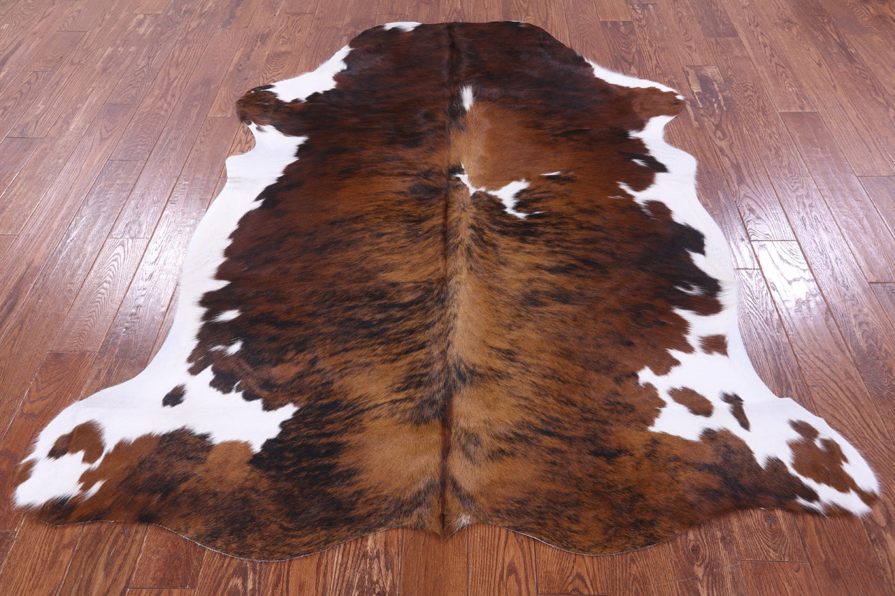 Tricolor Natural Cowhide Rug - Large 6'9"H x 5'10"W