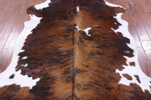Tricolor Natural Cowhide Rug - Large 6'9