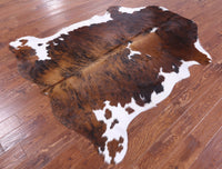 Thumbnail for Tricolor Natural Cowhide Rug - Large 6'9