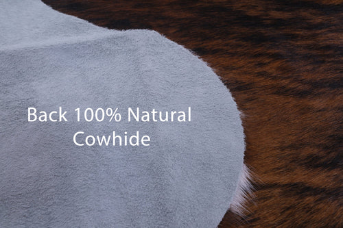 Tricolor Natural Cowhide Rug - Large 6'9