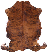 Thumbnail for Brindle Natural Cowhide Rug - Large 6'7