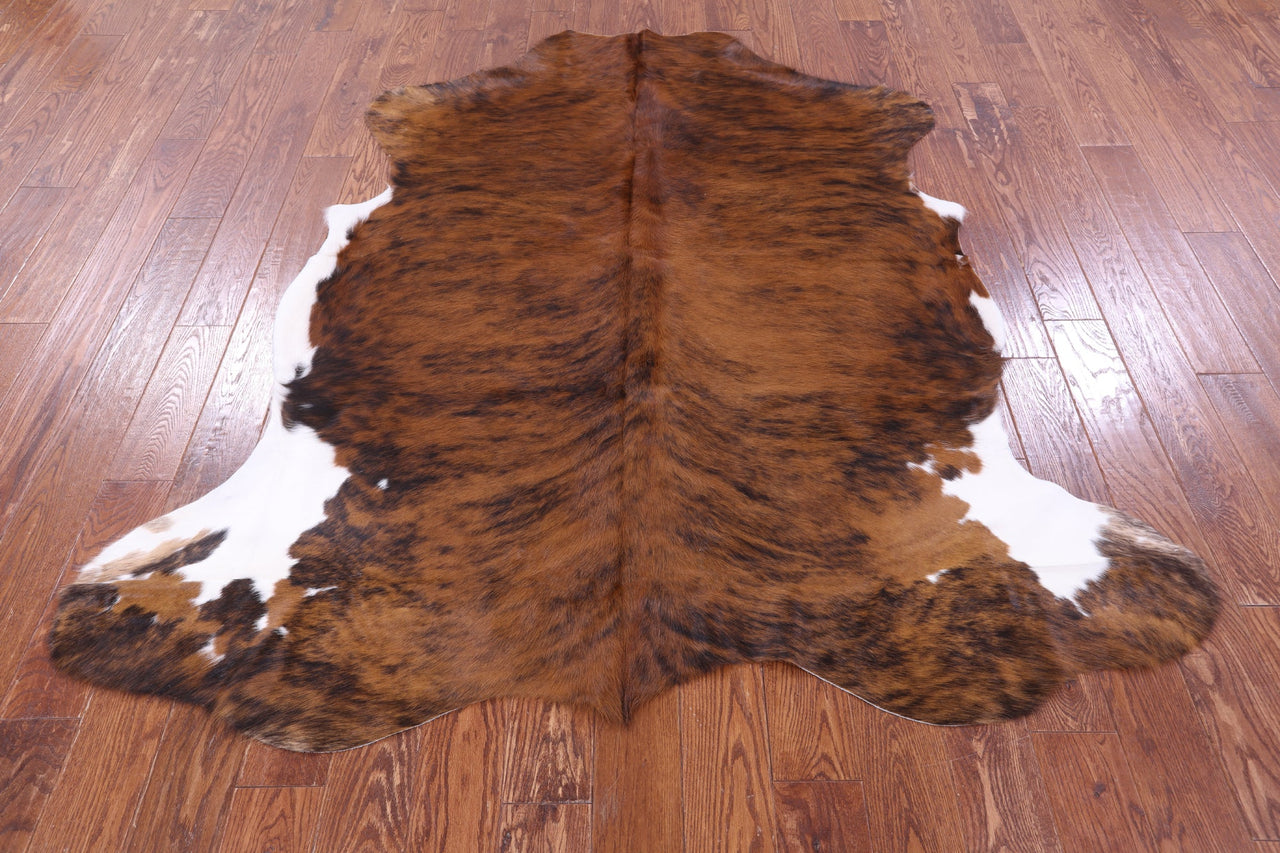 Brindle Natural Cowhide Rug - Large 6'7"H x 6'3"W