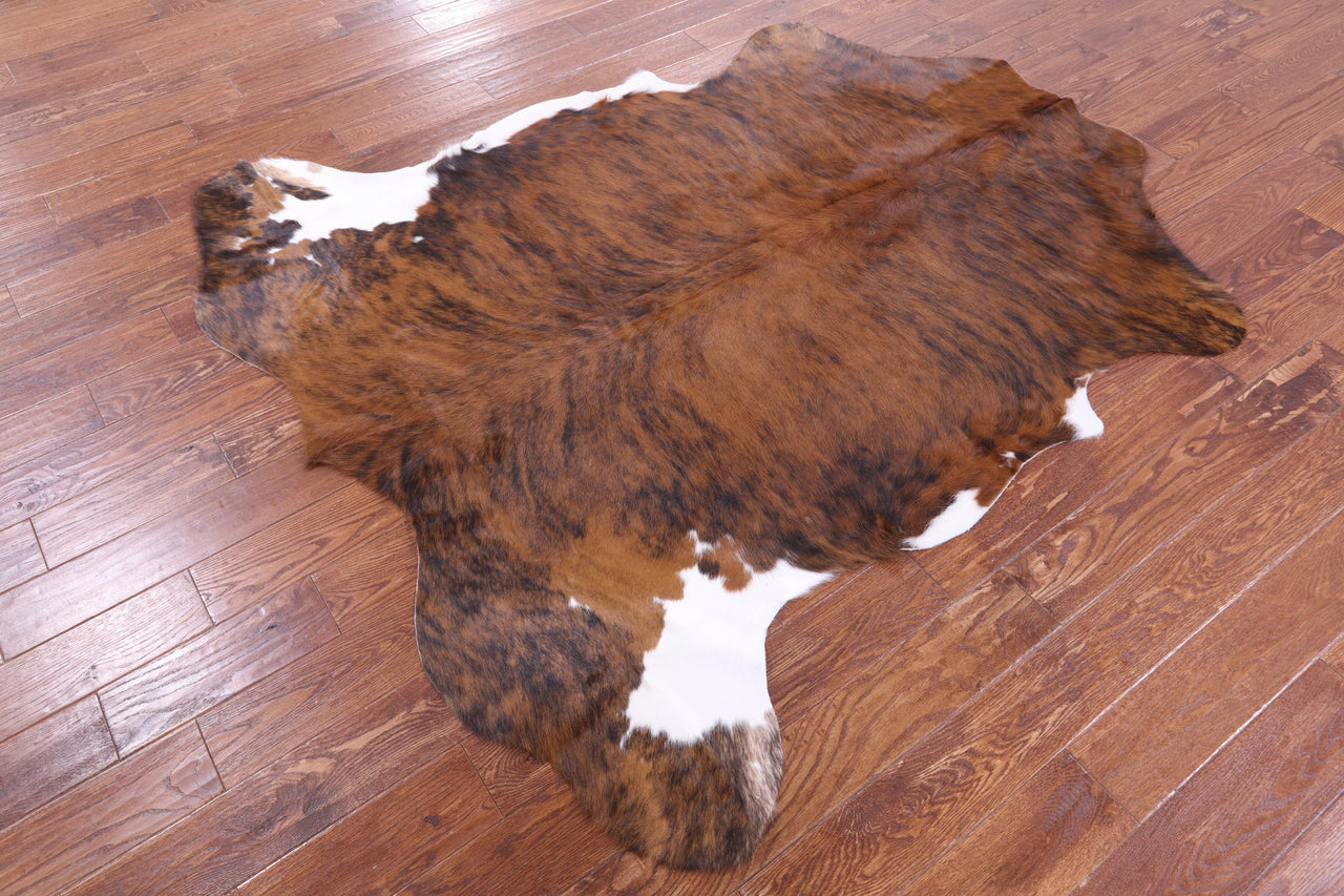 Brindle Natural Cowhide Rug - Large 6'7"H x 6'3"W